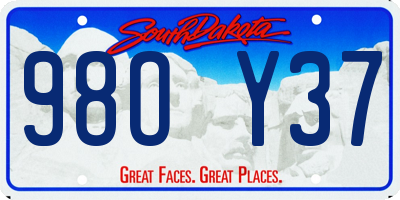 SD license plate 98OY37