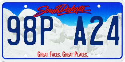 SD license plate 98PA24