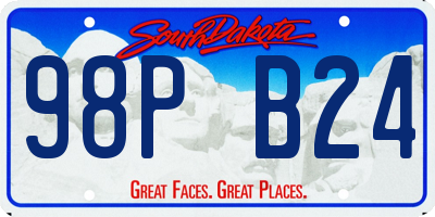 SD license plate 98PB24