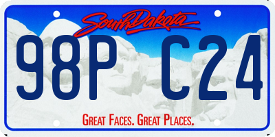 SD license plate 98PC24