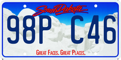 SD license plate 98PC46
