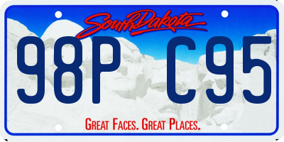 SD license plate 98PC95