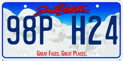 SD license plate 98PH24