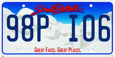 SD license plate 98PI06