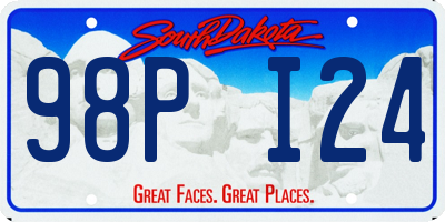 SD license plate 98PI24