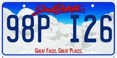 SD license plate 98PI26