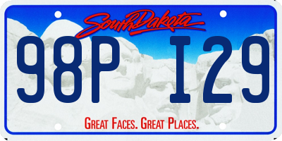 SD license plate 98PI29