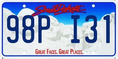 SD license plate 98PI31