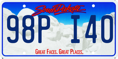 SD license plate 98PI40