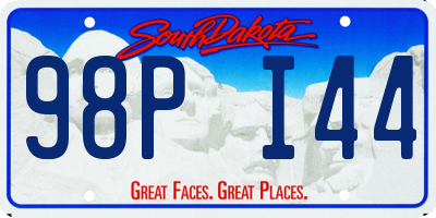 SD license plate 98PI44