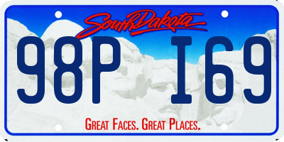 SD license plate 98PI69