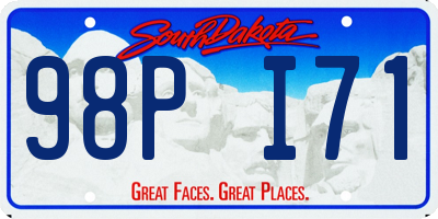 SD license plate 98PI71