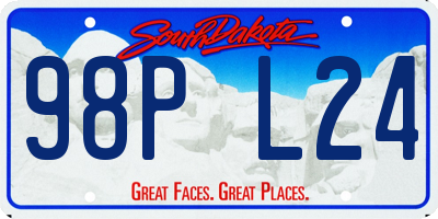 SD license plate 98PL24