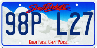 SD license plate 98PL27