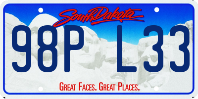 SD license plate 98PL33