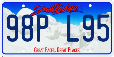 SD license plate 98PL95
