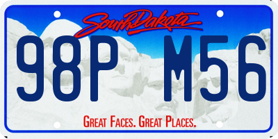 SD license plate 98PM56