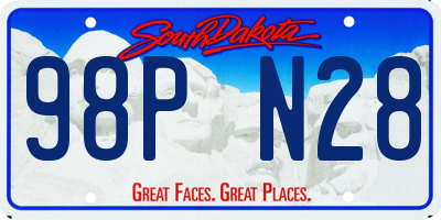 SD license plate 98PN28