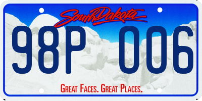 SD license plate 98PO06