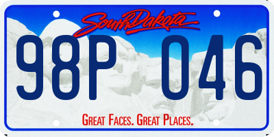 SD license plate 98PO46