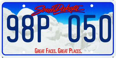 SD license plate 98PO50