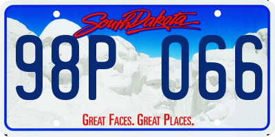 SD license plate 98PO66