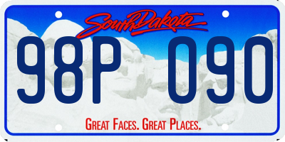 SD license plate 98PO90