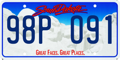 SD license plate 98PO91