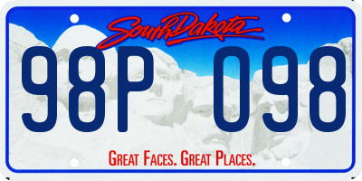 SD license plate 98PO98