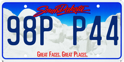 SD license plate 98PP44