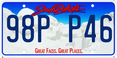 SD license plate 98PP46