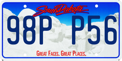 SD license plate 98PP56