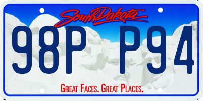 SD license plate 98PP94