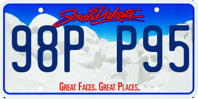 SD license plate 98PP95