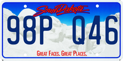 SD license plate 98PQ46