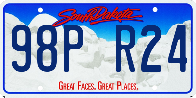 SD license plate 98PR24