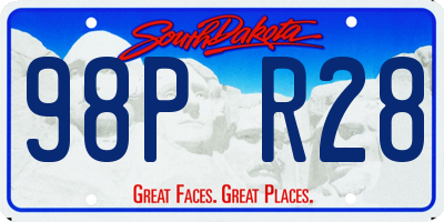 SD license plate 98PR28