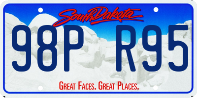 SD license plate 98PR95