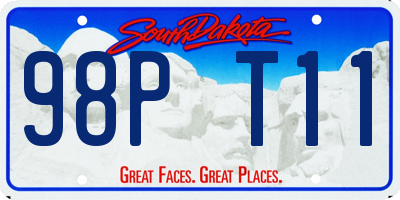 SD license plate 98PT11