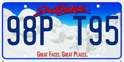 SD license plate 98PT95