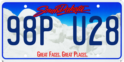 SD license plate 98PU28