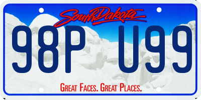 SD license plate 98PU99