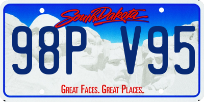 SD license plate 98PV95