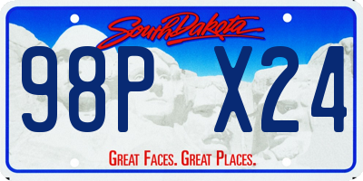 SD license plate 98PX24