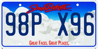 SD license plate 98PX96