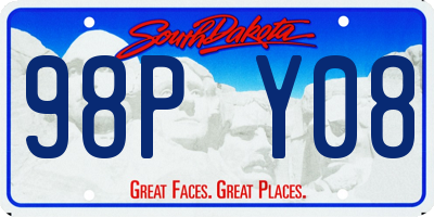 SD license plate 98PY08