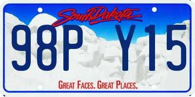 SD license plate 98PY15