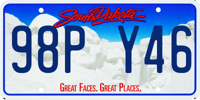 SD license plate 98PY46