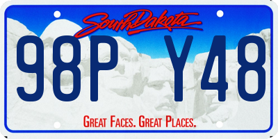 SD license plate 98PY48