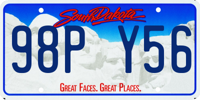 SD license plate 98PY56